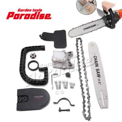 Chainsaw Bracket Kit fits Angle Grinders 100 115 125 150 Replacement Machine Attachment Electric Chain Saw Tool Spare Parts